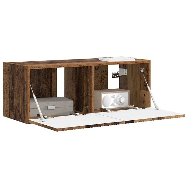 vidaXL Arm&aacute;rio de TV de Parede Madeira Antiga 60 x 31 x 29.5 cm