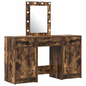 vidaXL Mesa de vestir Castanho 50 x 41 x 135 cm Derivados de Madeira