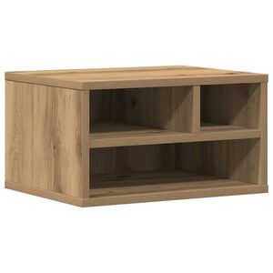 vidaXL Suporte para Impressora Carvalho Artesanal 40 x 32 x 22,5 cm