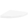 vidaXL Prateleiras canto suspensas 4 pcs 35x35x3,8cm MDF branco brilh.