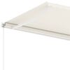 vidaXL Toldo retr&aacute;til manual independente 350x250 cm cor creme