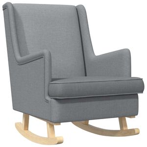 vidaXL Cadeira de baloi&ccedil;o Cinzento-claro 62 x 80 x 85 cm tecido