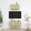 vidaXL 2 pcs conjunto m&oacute;veis de TV derivados madeira carvalho sonoma