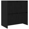 vidaXL Aparadores 2 pcs Carvalho preto 70 x 41 x 75 cm