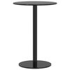 vidaXL Mesa de jardim redonda &Oslash;50x72 cm a&ccedil;o preto