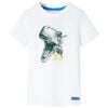 vidaXL T-shirt infantil cor cru 92