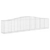 vidaXL Cestos gabião arqueados 25pcs 400x50x80/100cm ferro galvanizado