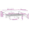 vidaXL Sof&aacute;-cama com gavet&atilde;o 90x200 cm madeira de pinho castanho cera