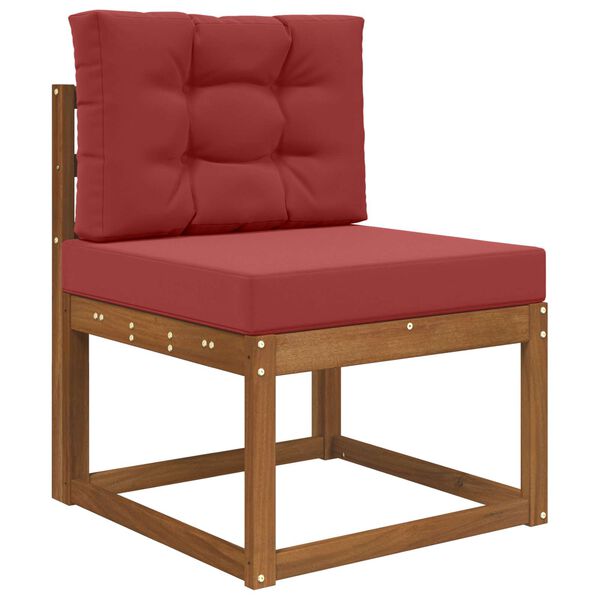 vidaXL Almofada para Sof&aacute; Externo 2 pcs vermelho tinto Poli&eacute;ster