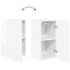 vidaXL Conjunto de Gabinete de Parede para TV 4 pcs Branco Brilhante