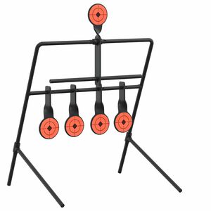 vidaXL Alvo Auto-reposicion&aacute;vel Preto 40 x 34 x 53 cm A&ccedil;o