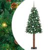 vidaXL &Aacute;rvore de Natal Slim com 300 LEDs com suporte Verde 180 cm