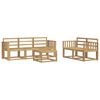 vidaXL Conjunto de Sof&aacute;s para Exterior 6 pcs Branco 59 x 59 x 37 cm
