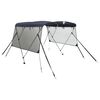 vidaXL Toldo 3 arcos Bimini paredes malha laterais 183x(185-198)x137cm