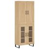 vidaXL Arm&aacute;rio alto 69,5x34x180 cm derivados de madeira cor sonoma