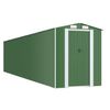 vidaXL Abrigo de jardim 192x938x223 cm a&ccedil;o galvanizado verde