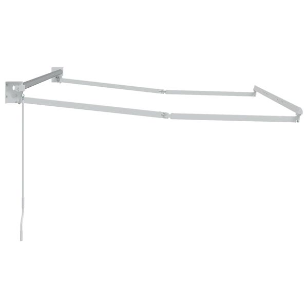 vidaXL Estrutura de toldo retr&aacute;til manual Branco 2,5 x 2 m Alum&iacute;nio