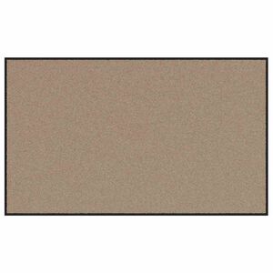 vidaXL Tapete de Entrada Bege e Preto 90 x 150 cm 100% Poliamida