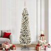 vidaXL &Aacute;rvore de Natal Artificial Branco 210 cm PVC, Metal e Pl&aacute;stico
