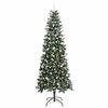 vidaXL &Aacute;rvore de Natal Artificial Verde 240 cm PVC, Pl&aacute;stico e A&ccedil;o