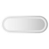 vidaXL Espelho de casa de banho com luzes LED oval 40x15 cm