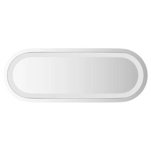 vidaXL Espelho de casa de banho com luzes LED oval 40x15 cm