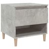 vidaXL Mesa de cabeceira 50x46x50 cm derivados madeira cinza cimento