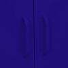 vidaXL Armário de arrumação aço 80x35x101,5 cm azul-marinho