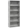 vidaXL Estante 80x30x189 cm derivados de madeira cinzento