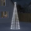 vidaXL Árvore de Natal LED com Spikes 570 LEDs Branco Frio 300 cm