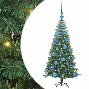 vidaXL &Aacute;rvore de Natal com 150 LEDs com suporte Verde 120 cm PVC