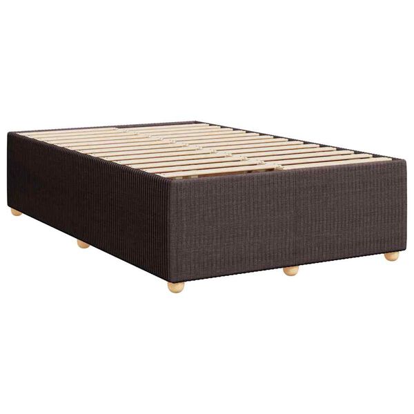 vidaXL Estrutura de cama sem colch&atilde;o 120x190cm castanho escuro