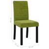 vidaXL Cadeiras de jantar 2 pcs veludo verde-claro