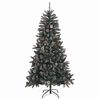 vidaXL &Aacute;rvore de Natal Artificial Verde 180 cm PVC, Pl&aacute;stico e A&ccedil;o
