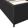 vidaXL Estrutura de cama 90x190 cm derivados de madeira e metal preto