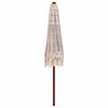 vidaXL Parasol de Macram&ecirc; Creme 252,5 x 252,5 x 260 cm