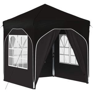 vidaXL Tenda de Festa Pop-up 192 x 192 x 245 cm Preto
