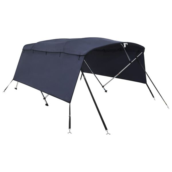 vidaXL Toldo de 4 arcos Bimini c/ paredes laterais 243x(185-198)x137cm