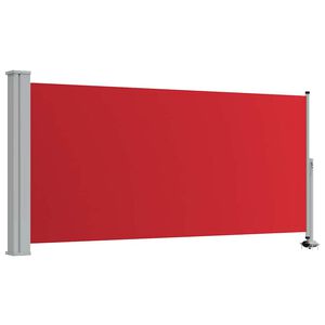 vidaXL Toldo lateral retr&aacute;til para p&aacute;tio 120x300 cm vermelho