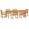 vidaXL 7 pcs conjunto de jantar para jardim madeira de ac&aacute;cia maci&ccedil;a