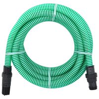vidaXL Mangueira de sucção com conectores de PVC 1" 4 m PVC verde