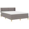 vidaXL Cama Box Cinzento-acastanhado 200 x 140 cm Poli&eacute;ster