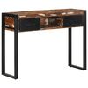 vidaXL Mesa consola multicor 100x35x75 cm madeira maci&ccedil;a recuperada