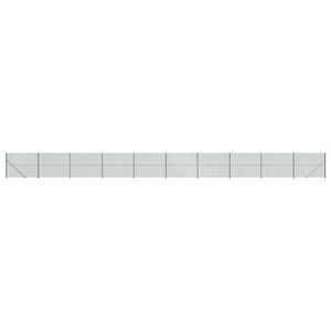 vidaXL Cerca de arame com flange 1,6x25 m verde