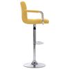 vidaXL Cadeiras de bar 2 pcs tecido amarelo