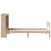 vidaXL Cama com estante sem colch&atilde;o 90x190 cm pinho maci&ccedil;o