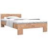 vidaXL Estrutura de cama 160x200 cm madeira carvalho maci&ccedil;a