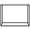 vidaXL Mesa consola 100x35x75 cm vidro temperado branco