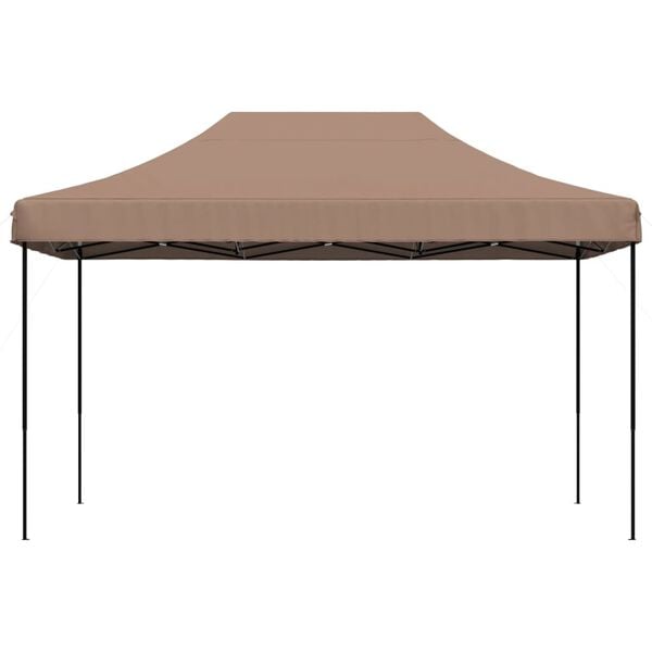 vidaXL Tenda para festas pop-up dobrável 440x292x315 cm castanho