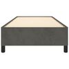 vidaXL Estrutura de cama sem colch&atilde;o 90x190 cm veludo cinzento-escuro